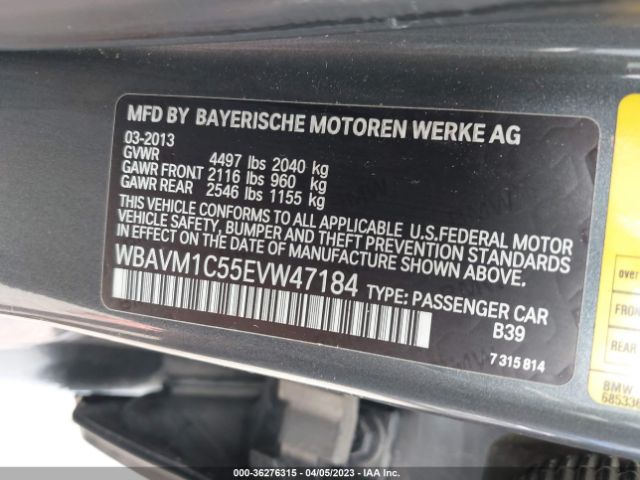 WBAVM1C55EVW47184 BMW X1 Sdrive28i