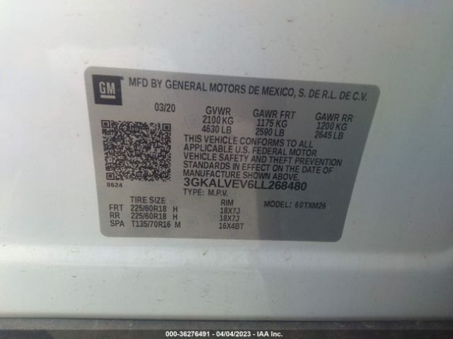 3GKALVEV6LL268480 GMC Terrain Slt