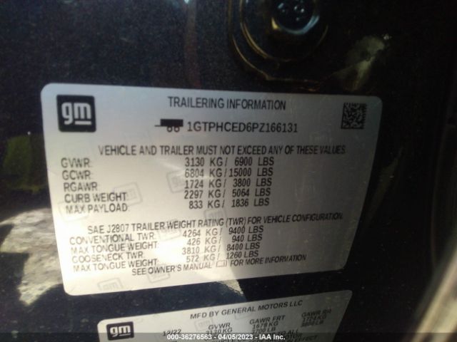 1GTPHCED6PZ166131 GMC Sierra 1500 Elevation
