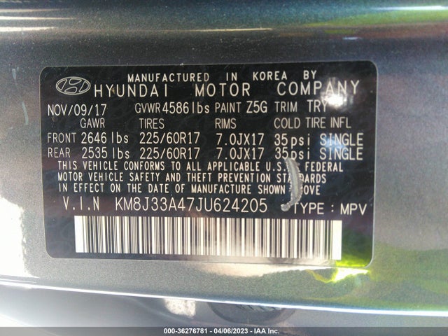 Hyundai Tucson Sel Plus 2018 KM8J33A47JU624205 Image 11