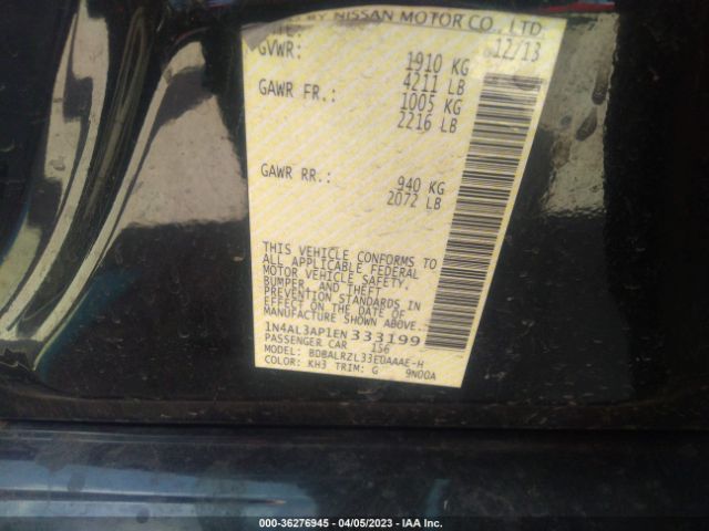 1N4AL3AP1EN333199 Nissan Altima 2.5 S