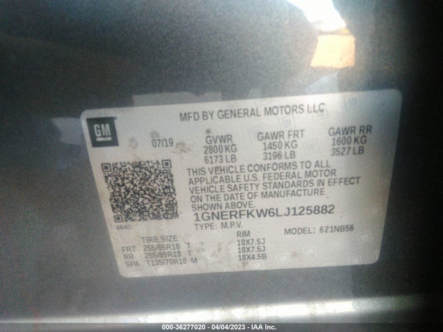 Chevrolet Traverse Ls 2020 1GNERFKW6LJ125882 Image 11