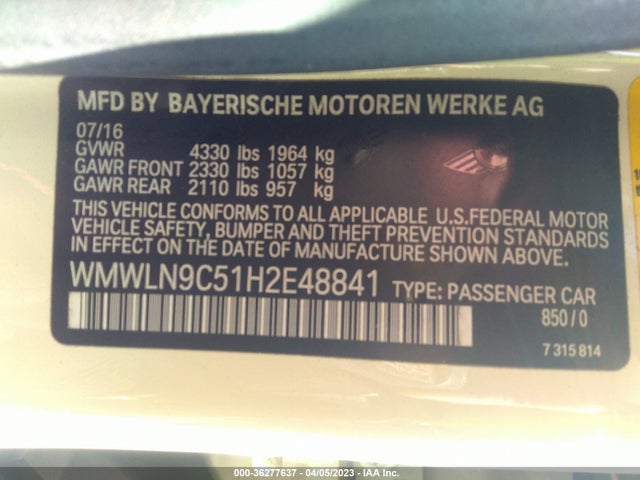 2017 Mini Clubman, VIN: WMWLN9C51H2E48841