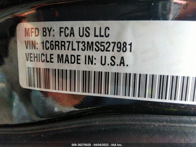 RAM 1500 Classic Warlock 2021 1C6RR7LT3MS527981 Image 10
