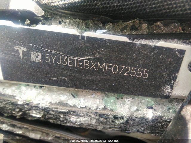 Tesla Model 3 Long Range 2021 5YJ3E1EBXMF072555 Image 9
