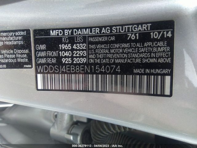 WDDSJ4EB8EN154074 Mercedes-Benz Cla-class Cla 250