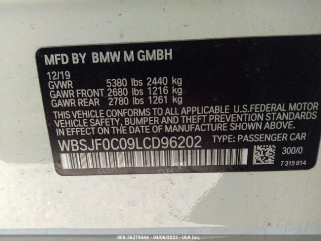 WBSJF0C09LCD96202 BMW M5 Competition