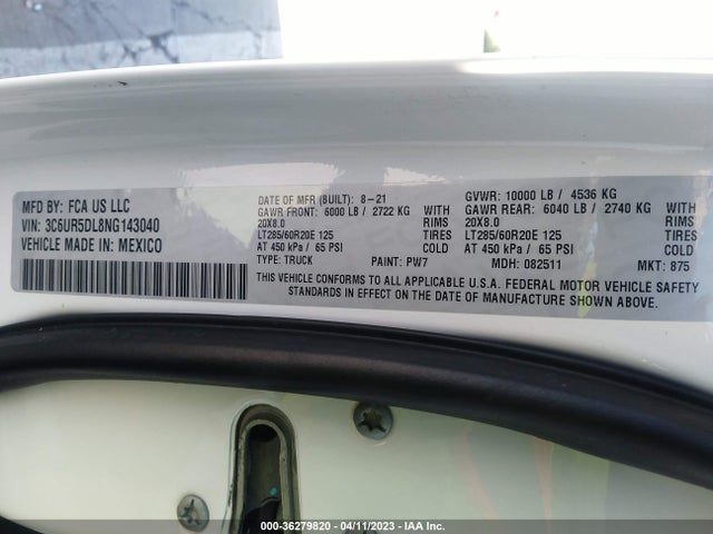 RAM 2500 2022 3C6UR5DL8NG143040 Image 27