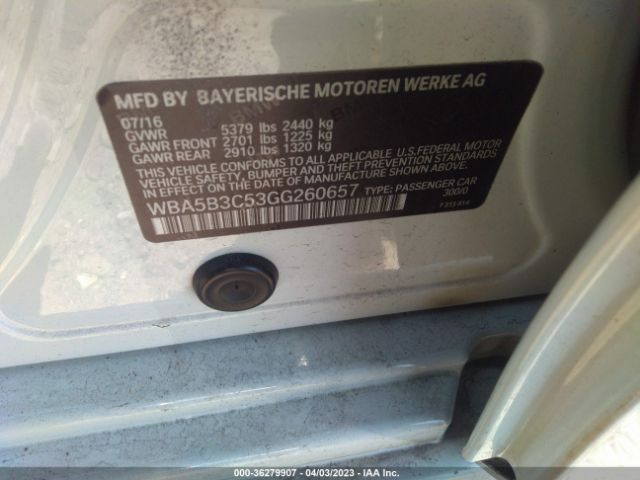 WBA5B3C53GG260657 BMW 5 Series 535i Xdrive