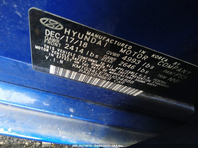 Genesis G70 3.3t Advanced 2019 KMTG34LE7KU034888 Image 9