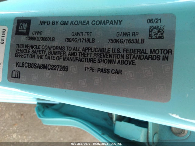 Chevrolet SPARK LS 2021 KL8CB6SA8MC227269 Image 9