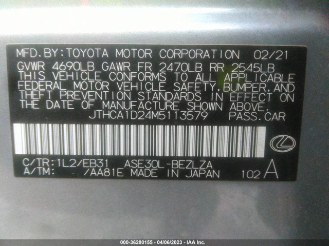JTHCA1D24M5113579 Lexus Is Is 300