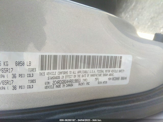 Dodge Grand Caravan Se Plus 2017 2C4RDGBG4HR819853 Image 9