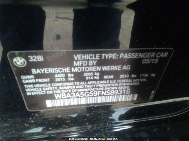WBA3A5G59FNS89316 BMW 3 Series 328i