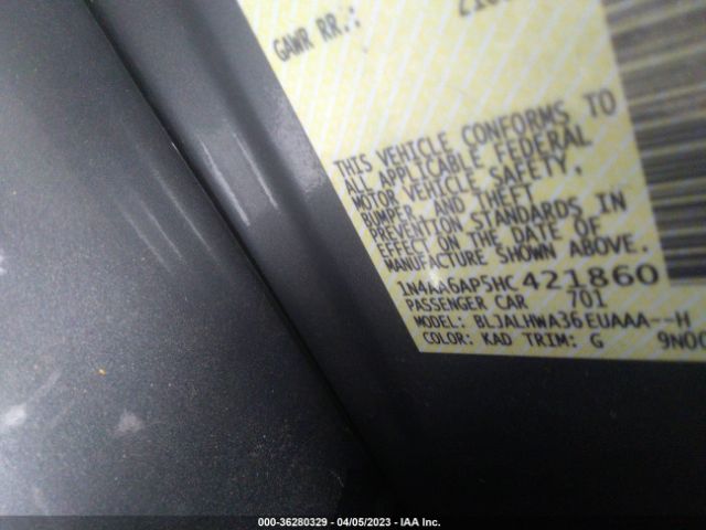 1N4AA6AP5HC421860 Nissan Maxima Platinum