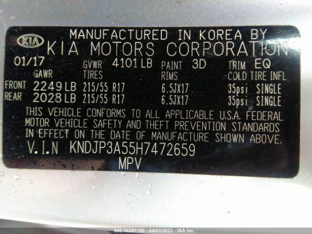 KNDJP3A55H7472659 KIA SOUL +