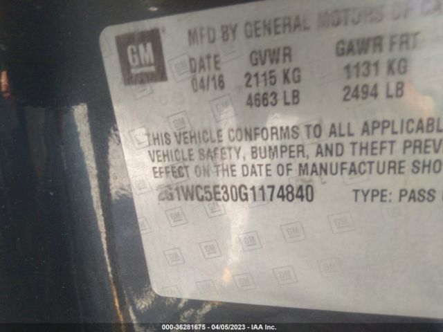 2G1WC5E30G1174840 Chevrolet Impala Limited Ltz
