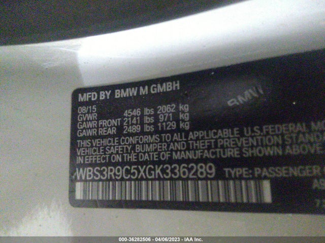 BMW M4 2016 WBS3R9C5XGK336289 Image 9