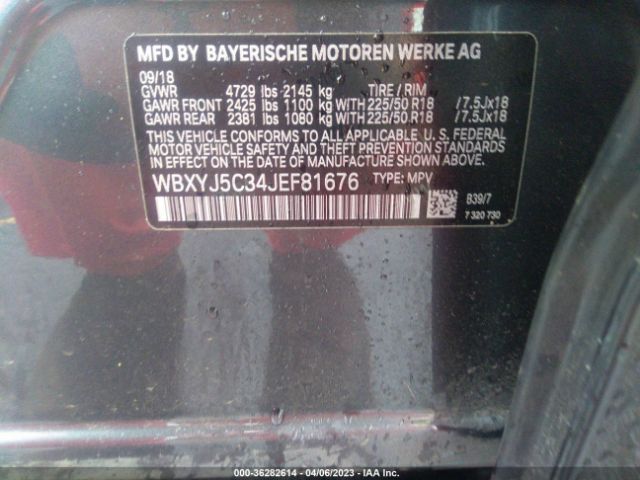 WBXYJ5C34JEF81676 BMW X2 Xdrive28i