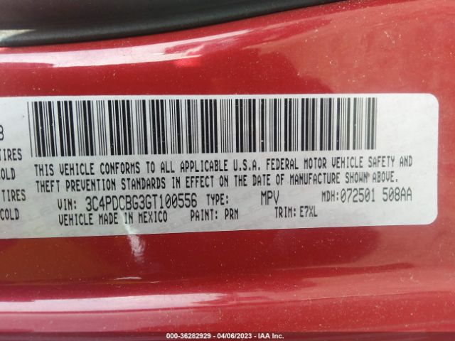 3C4PDCBG3GT100556 Dodge Journey Sxt