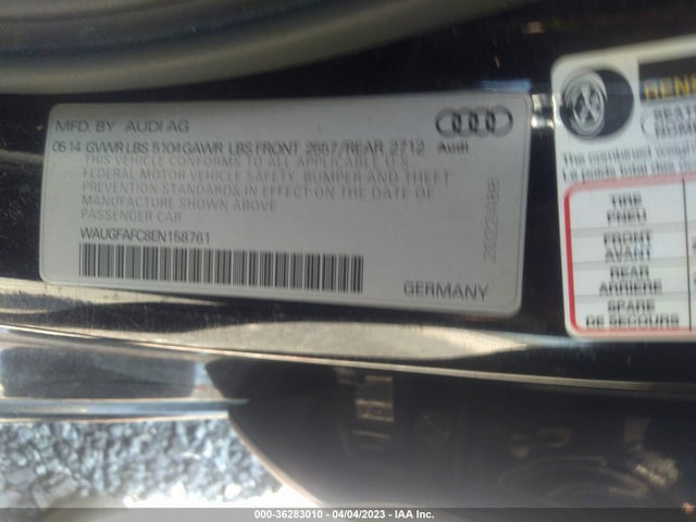 WAUGFAFC8EN158761 Audi A6 2.0t Premium Plus