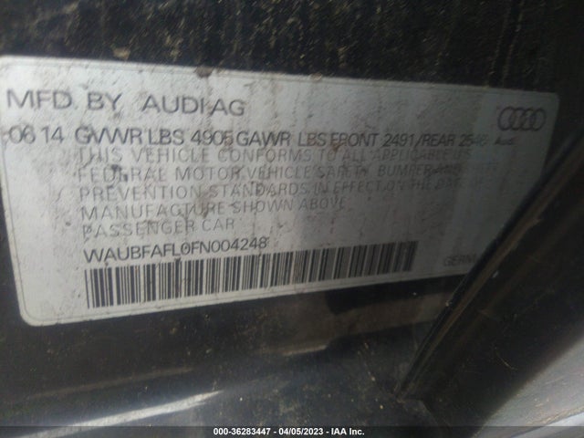WAUBFAFL0FN004248 Audi A4 PREMIUM