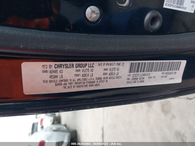 2013 DODGE CHALLENGER SRT8 VIN: 2C3CDYCJ1DH641510
