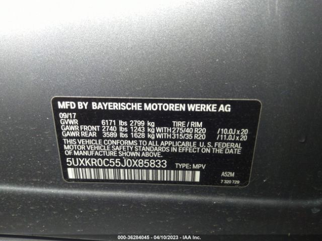 5UXKR0C55J0X85833 BMW X5 Xdrive35i