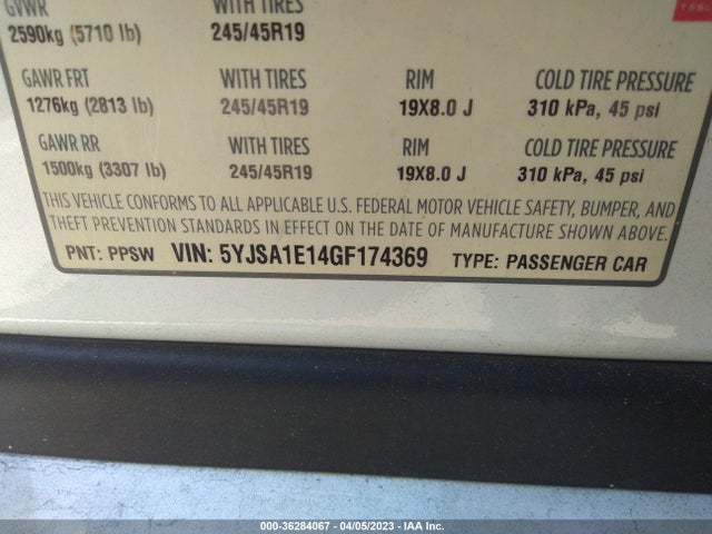 Tesla Model S 70 Kwh 2016 5YJSA1E14GF174369 Image 10