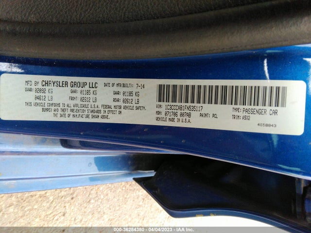 1C3CCCAB1FN535117 Chrysler 200 Limited