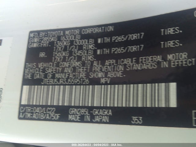 Toyota 4RUNNER SR5 2018 JTEBU5JR3J5595126 Image 10