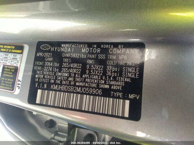 2021 Genesis GV80, VIN: KMUHBDSB2MU059906