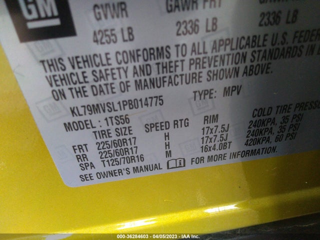 Chevrolet Trailblazer Activ 2023 KL79MVSL1PB014775 Image 9