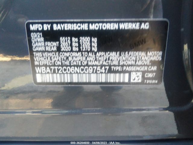 WBA7T2C06NCG97547 BMW 7 Series 740i
