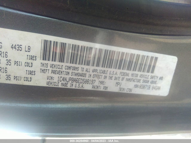 Jeep Patriot Sport 2014 1C4NJPBA6ED508197 Image 9