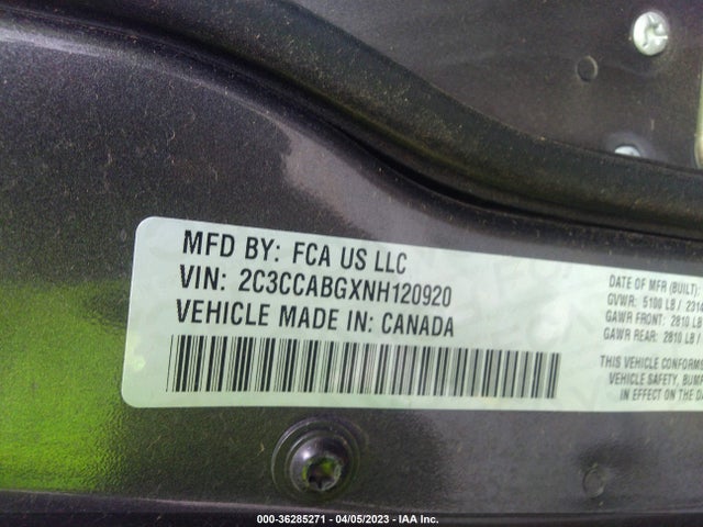 2022 Chrysler 300, VIN: 2C3CCABGXNH120920