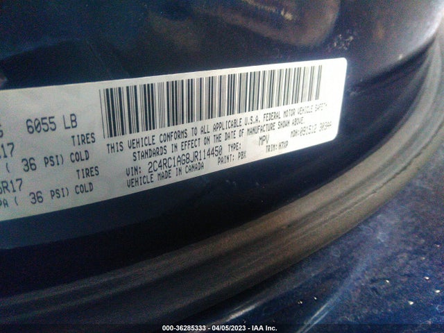 Chrysler PACIFICA L 2018 2C4RC1AG8JR114450 Image 9