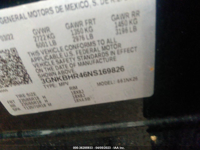 Chevrolet Blazer Lt 2022 3GNKBHR46NS169826 Image 9