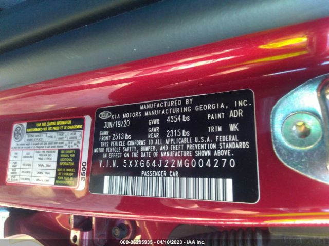 5XXG64J22MG004270 KIA K5 Gt-line