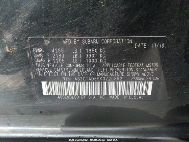 4S3GTAD69K3720392 Subaru Impreza Premium