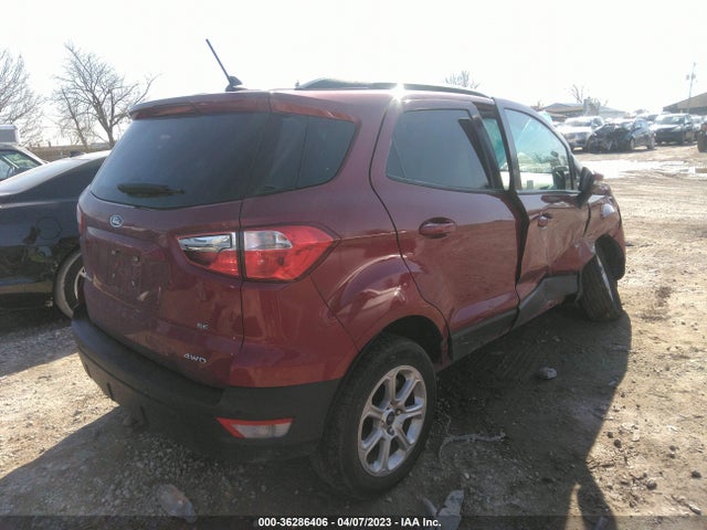 2019 FORD ECOSPORT SE VIN: MAJ6S3GL5KC300890