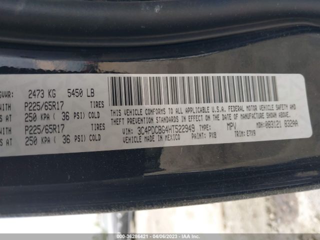 3C4PDCBG4HT522949 Dodge Journey Sxt