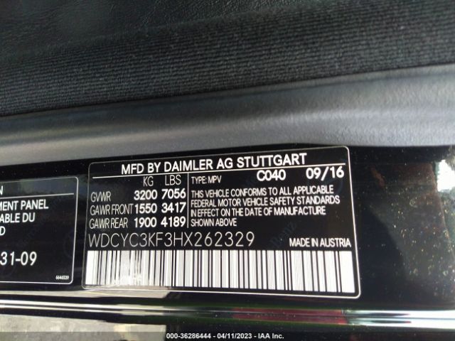WDCYC3KF3HX262329 Mercedes-Benz G-class G 550