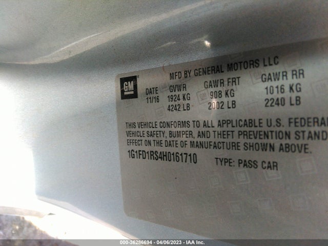 Chevrolet Camaro 2lt 2017 1G1FD1RS4H0161710 Image 10