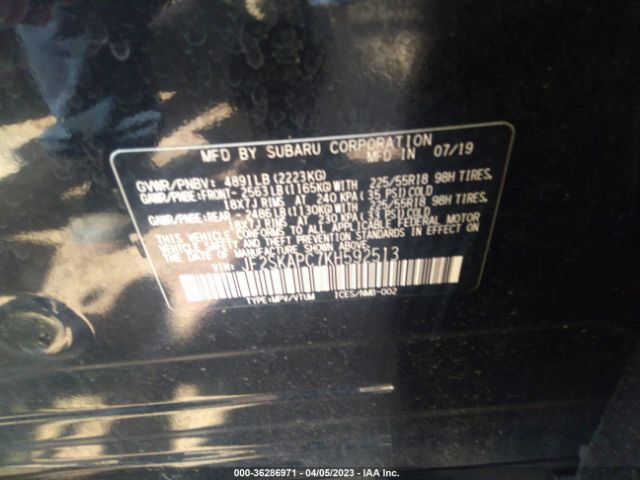 JF2SKAPC7KH592513 Subaru Forester Sport
