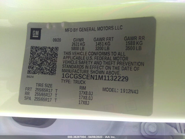 Chevrolet Colorado 2wd Lt 2021 1GCGSCEN1M1132229 Image 9