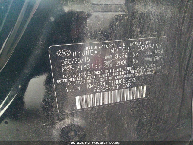 Hyundai ELANTRA SE 2017 KMHD74LF1HU080476 Image 5