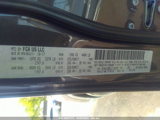 Jeep Compass Latitude 2018 3C4NJCBB2JT186292 Image 10