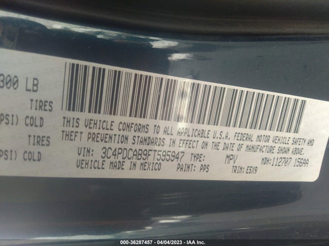 Dodge Journey American Value Pkg 2015 3C4PDCAB9FT595947 Image 9