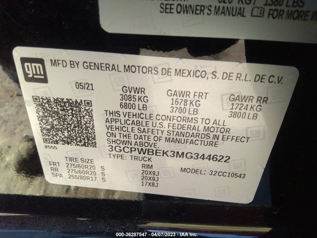 Chevrolet Silverado 1500 Custom 2021 3GCPWBEK3MG344622 Image 9